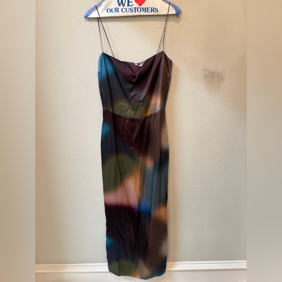 Reformation Multicolor Abstract Blur Frankie Maxi Dress - Picture 5 of 9